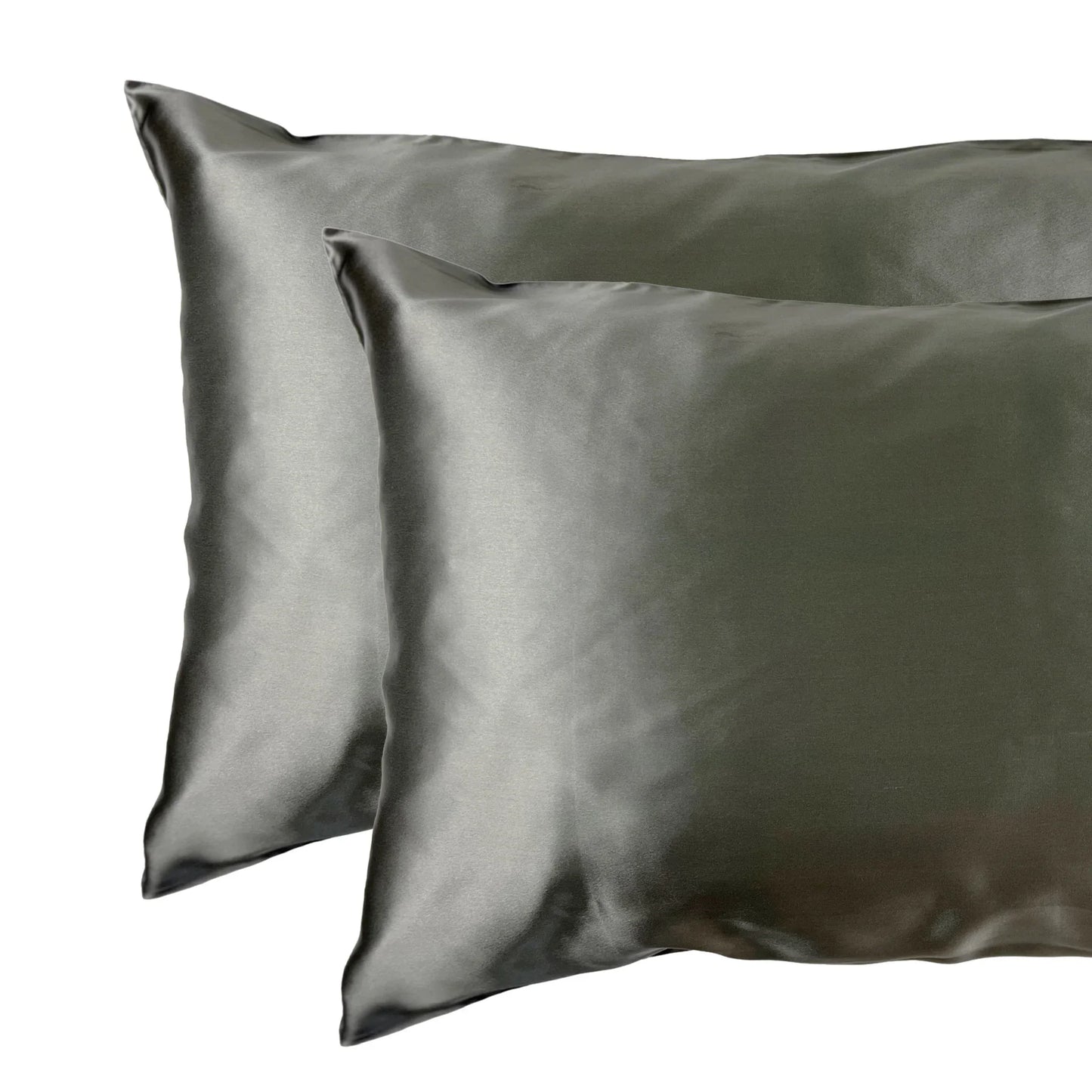 Charcoal grey pillow silk cases – premium 22 momme mulberry silk