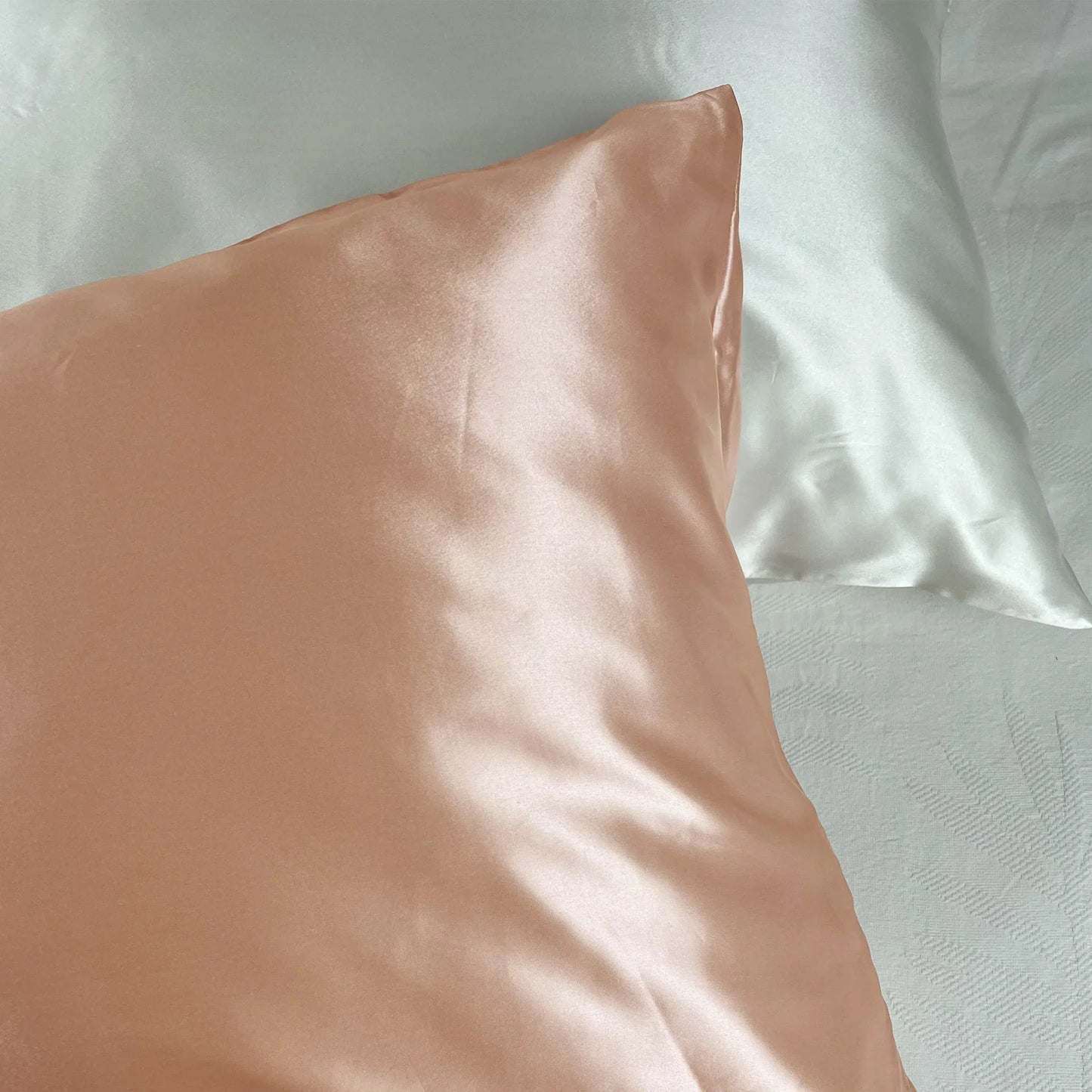 Golden rose silk pillowcase for sleeping