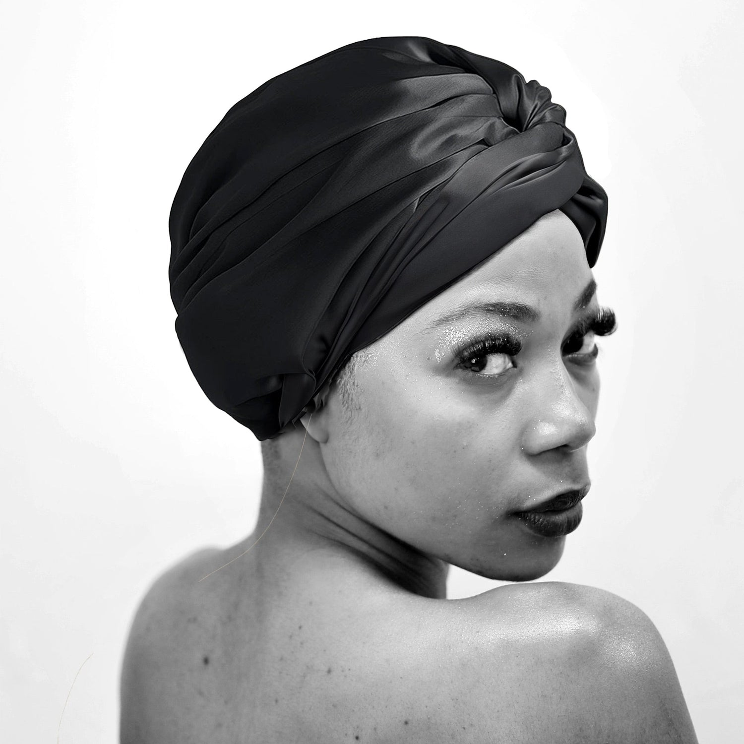 black silk bonnet for curly hair nz 