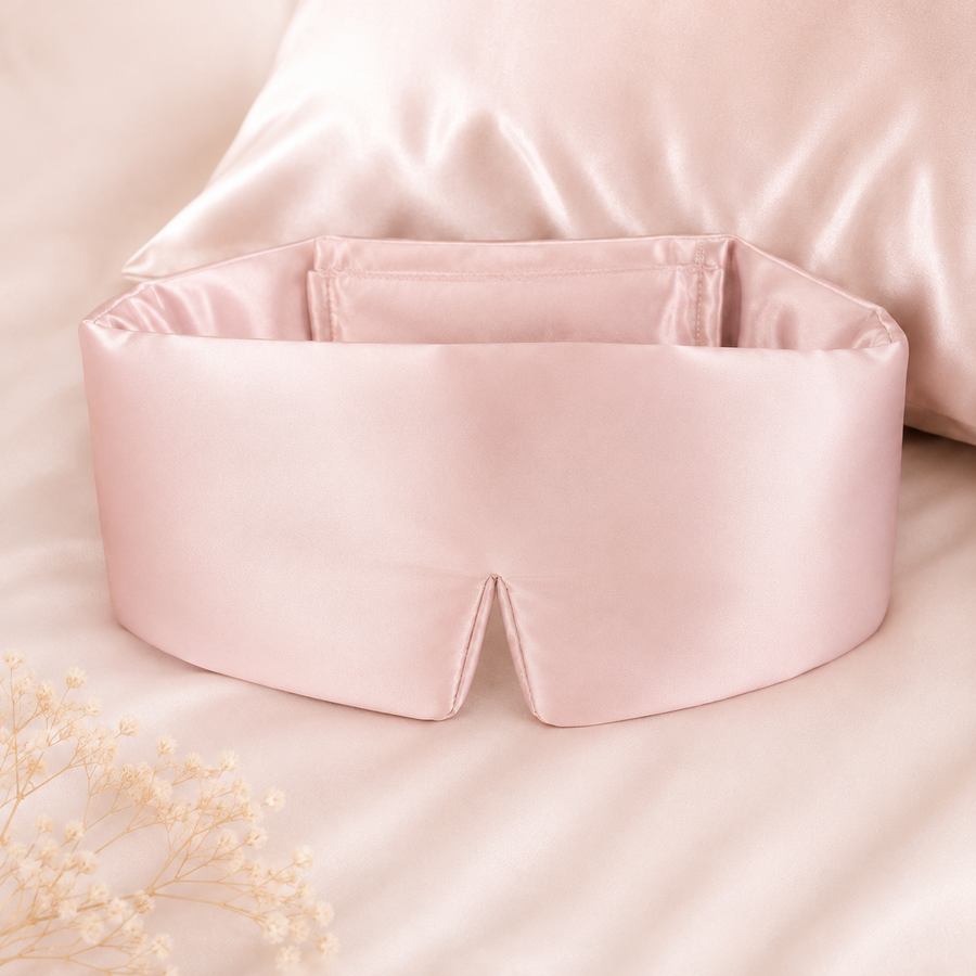 Luxury 3D Mulberry Silk Eye Mask - Complete Blackout Sleep Mask