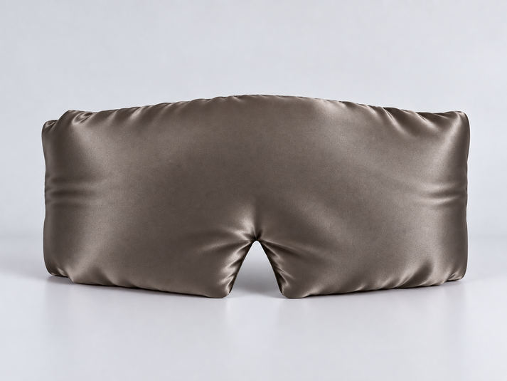 Moonstone Grey 3D mulberry silk eye mask
