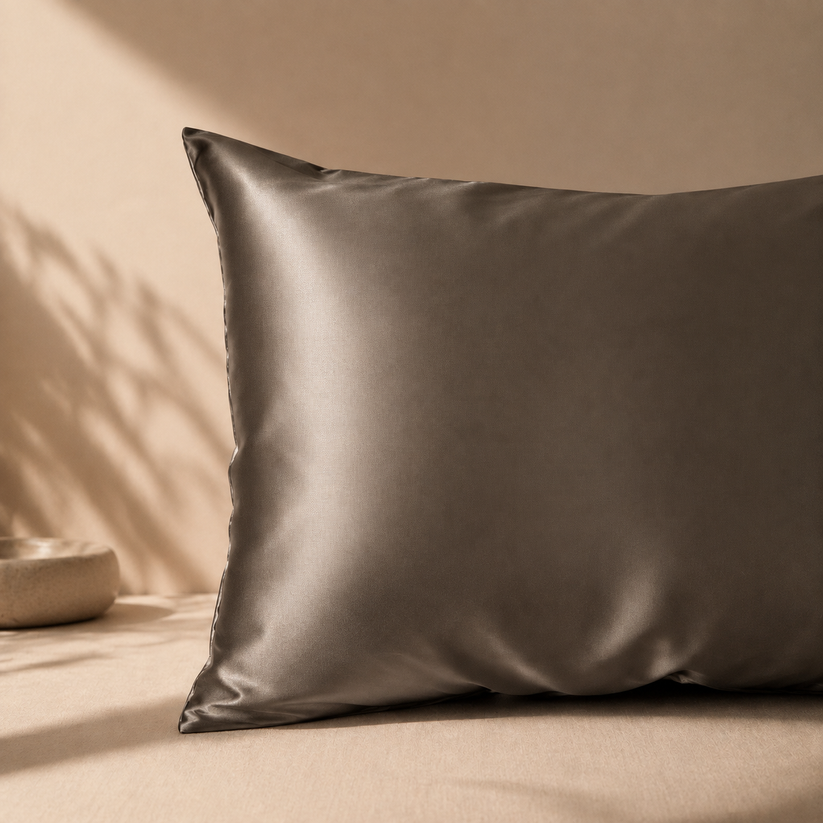 Moonstone Grey Mulberry Silk Pillowcase