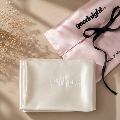 Mulberry silk pillowcase presented in a luxury gift bag