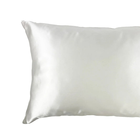 Silk silk pillowcase in white – elegant sleep essential