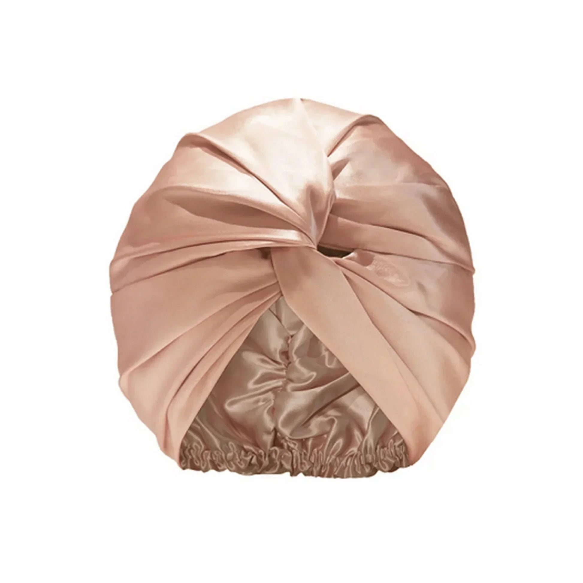 Silk sleep cap – rose gold bonnet for hair protection