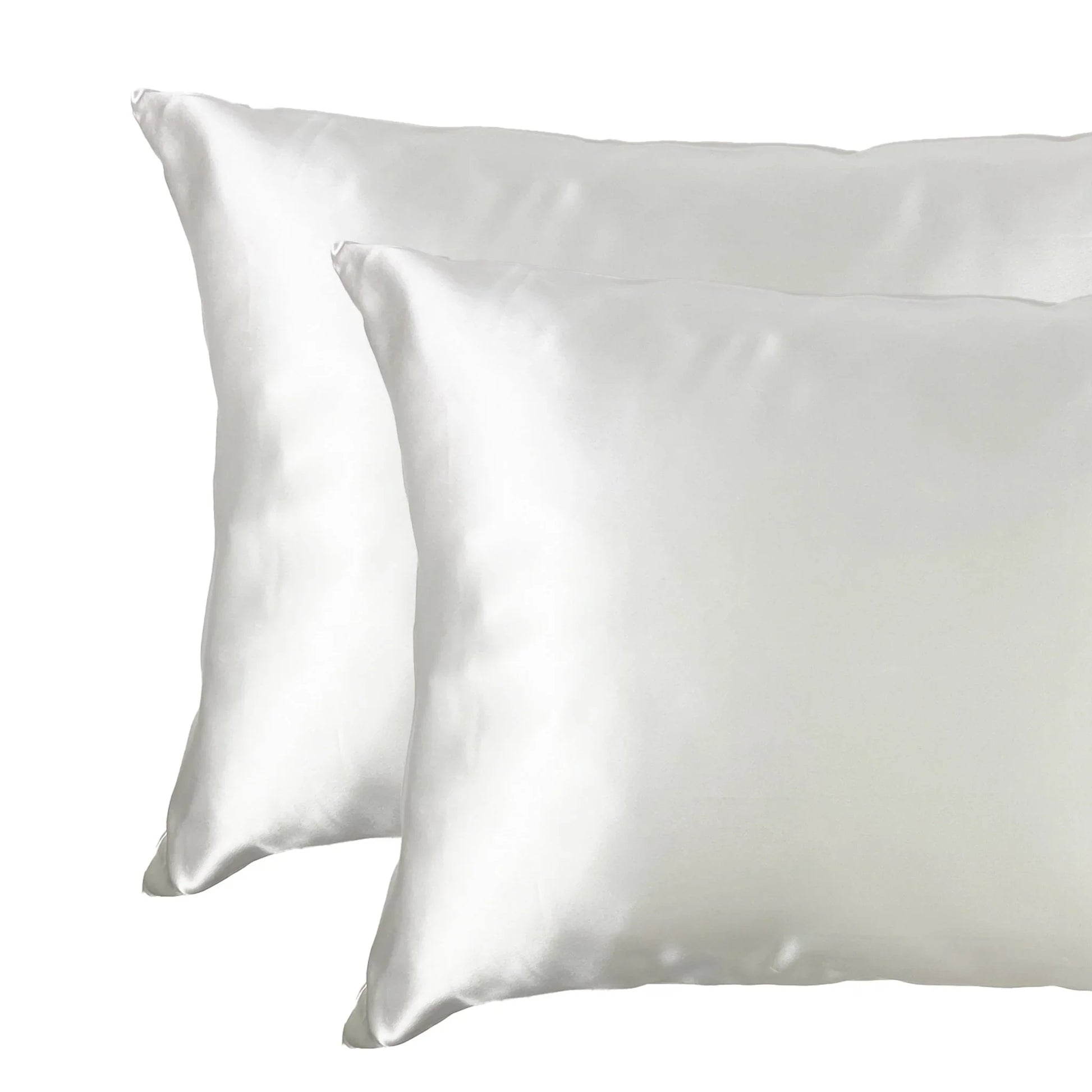 White silk silk pillowcase set – perfect for beauty sleep